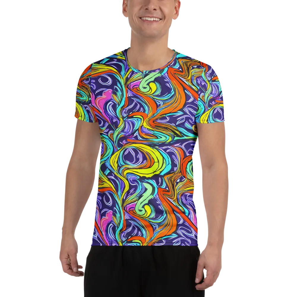 Flux Fantasia on Men's Athletic T-Shirt — Front