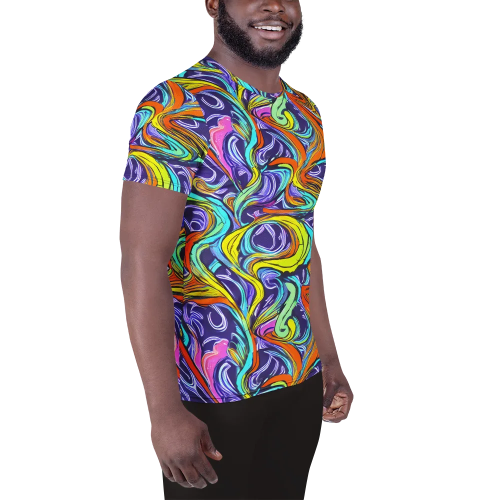 Flux Fantasia on Men's Athletic T-Shirt — Right