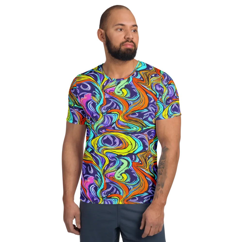 Flux Fantasia on Men's Athletic T-Shirt — Front