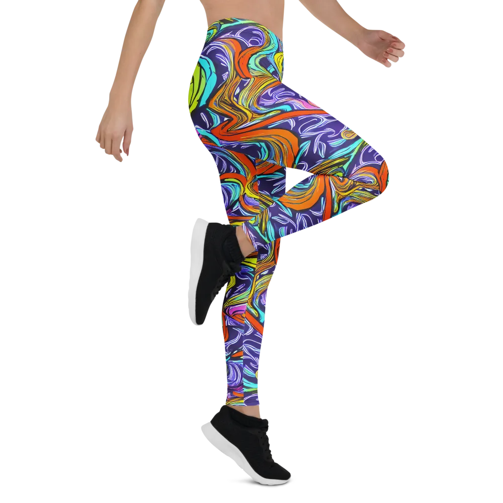 Flux Fantasia on Leggings — Right