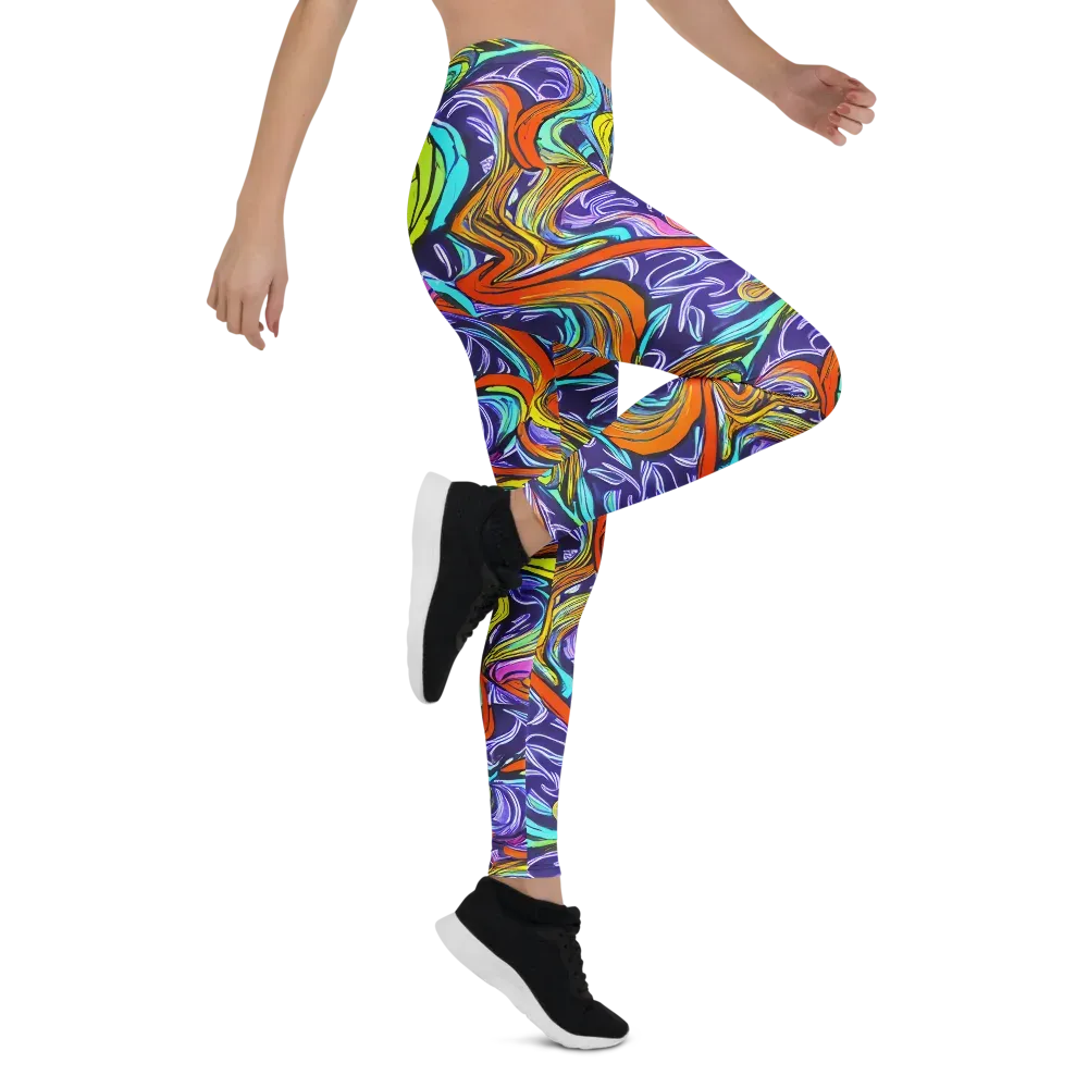 Flux Fantasia on Leggings — Right