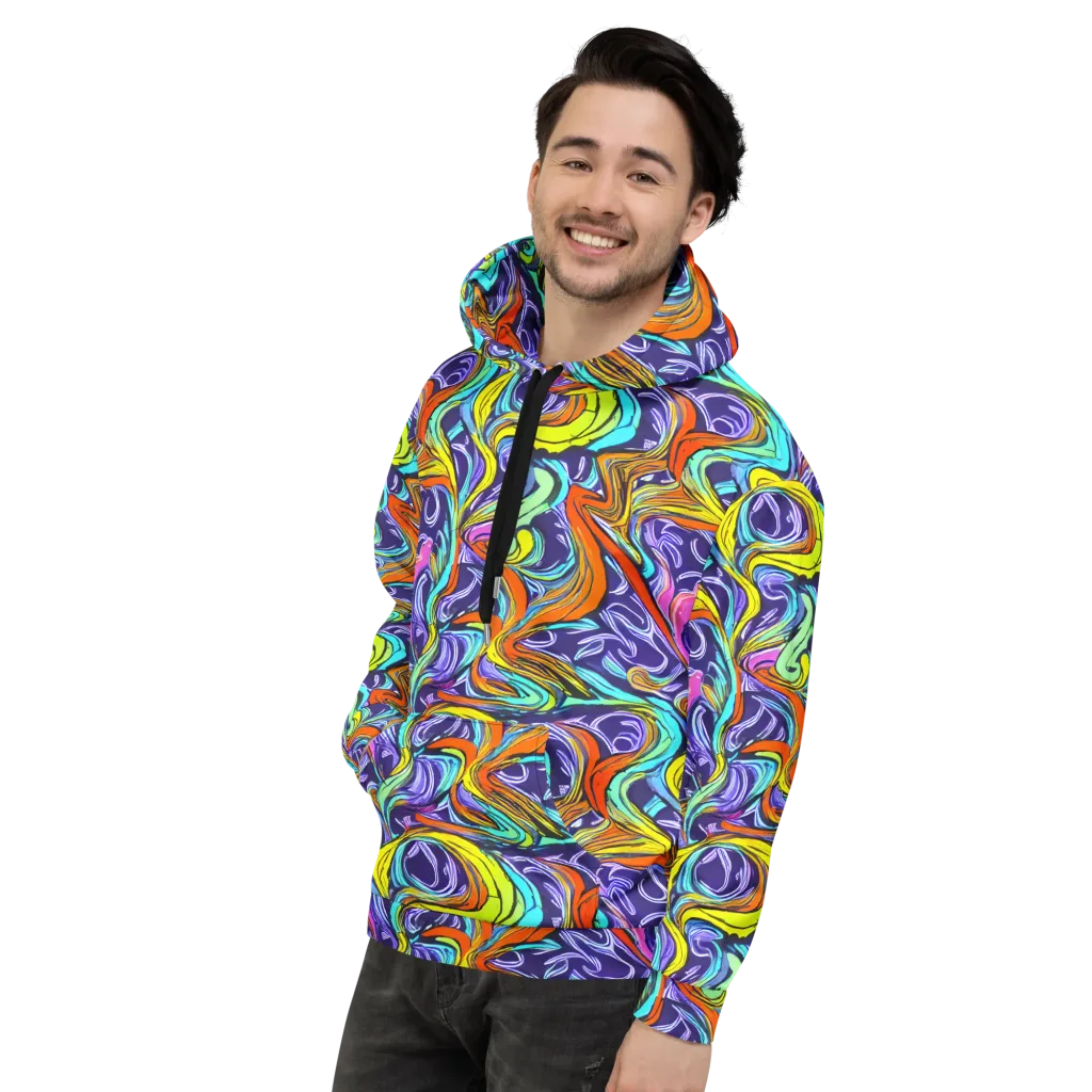 Flux Fantasia on Hoodie — Left