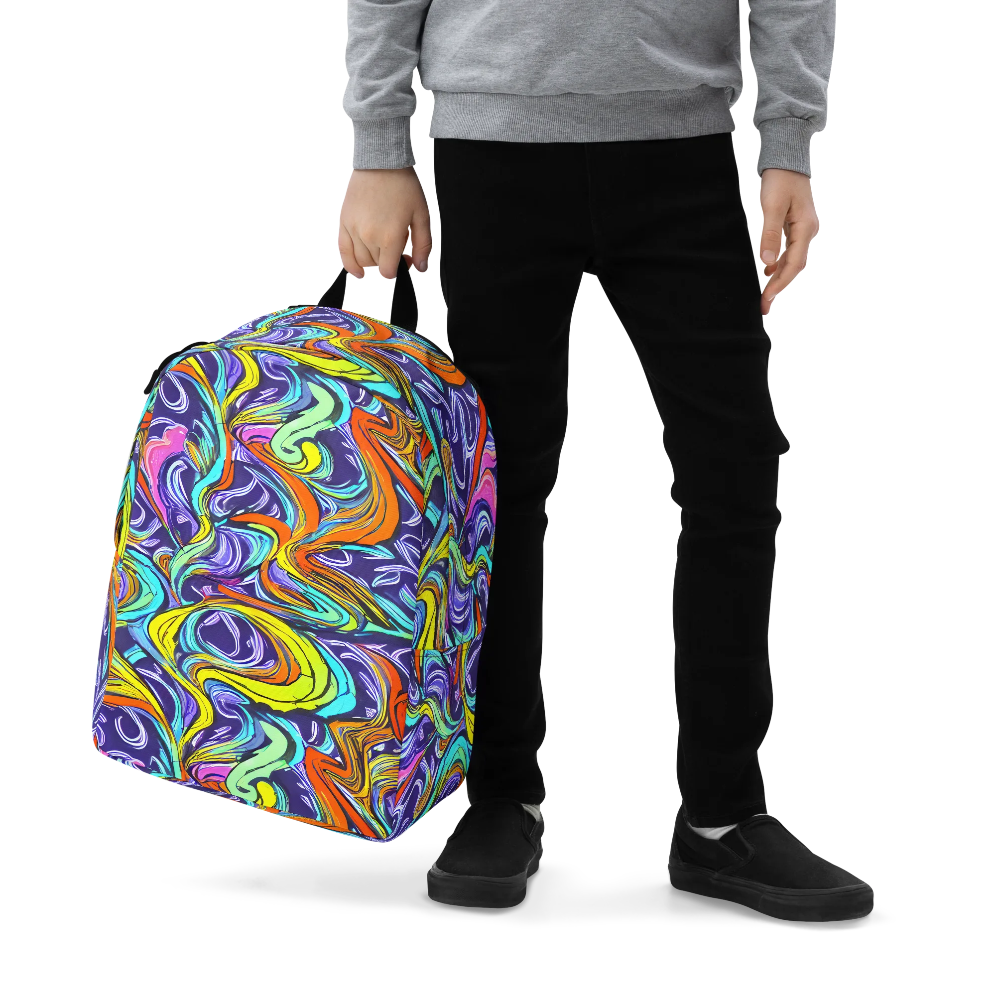 Flux Fantasia on Minimalist Backpack — Zoomed-in
