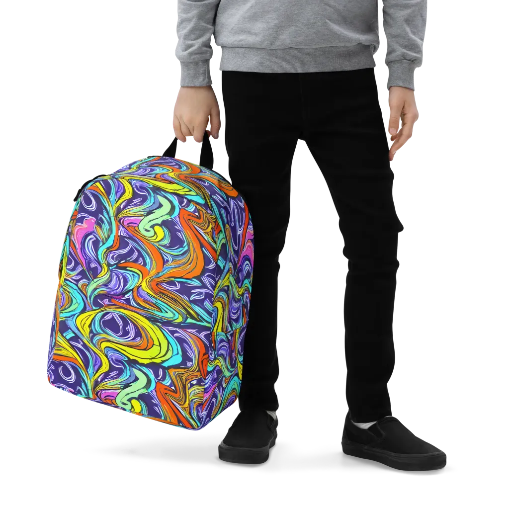 Flux Fantasia on Minimalist Backpack — Zoomed-in