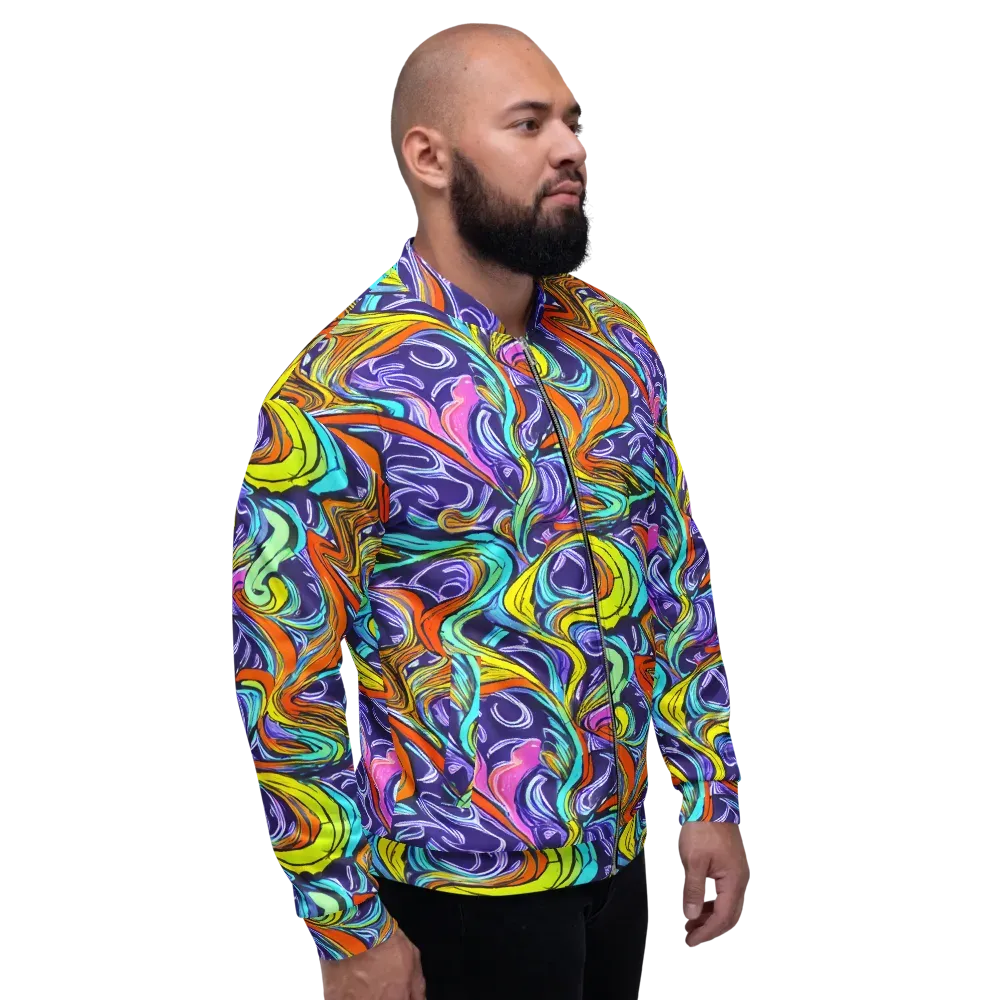 Flux Fantasia on Bomber Jacket — Right