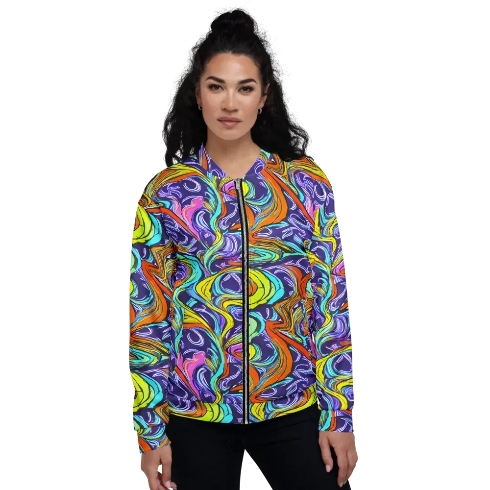 Flux Fantasia on Bomber Jacket — Front