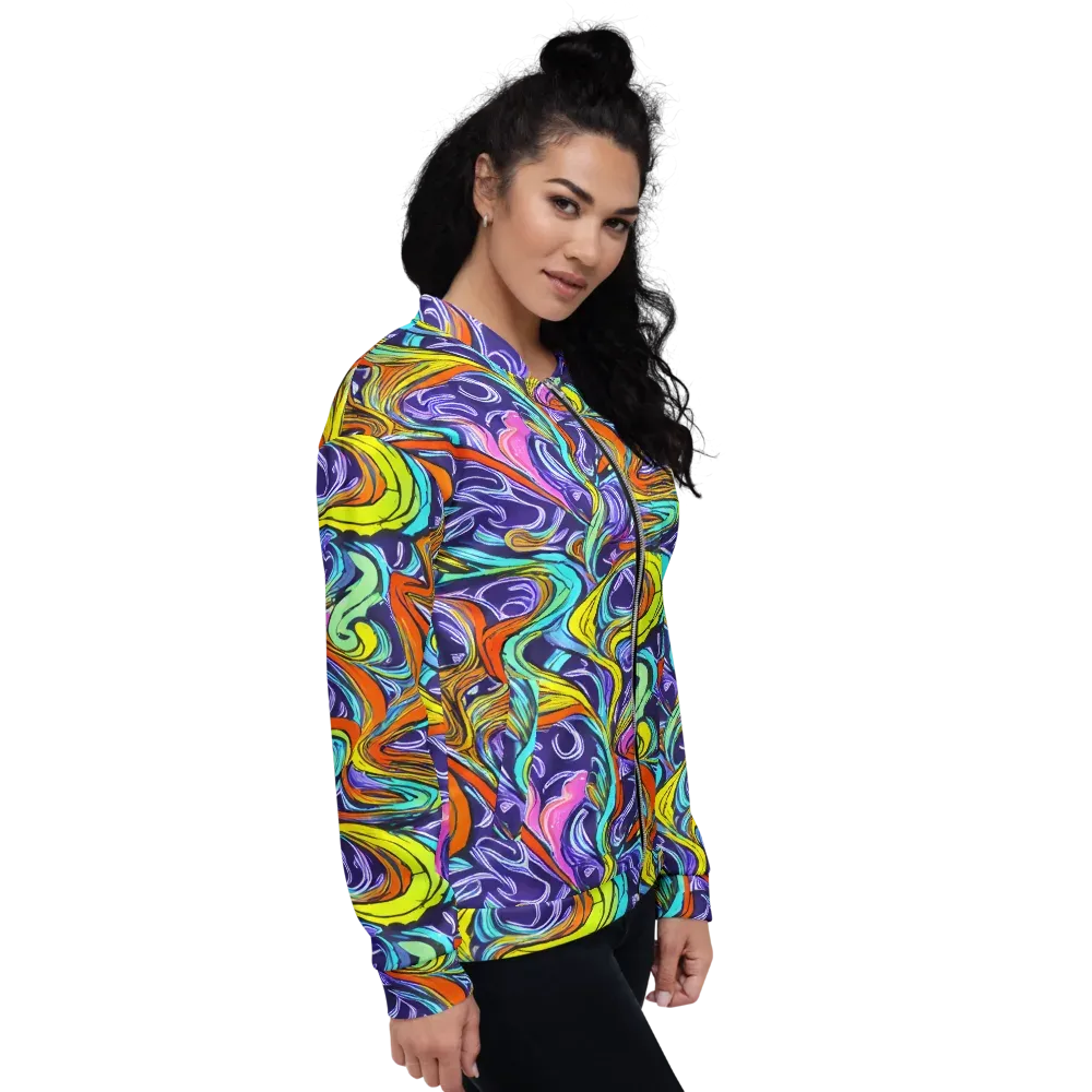 Flux Fantasia on Bomber Jacket — Right