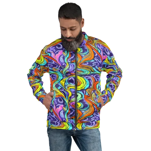 Flux Fantasia on a Bomber Jacket