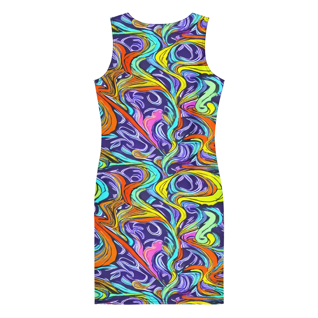 Flux Fantasia on Bodycon Dress — Back