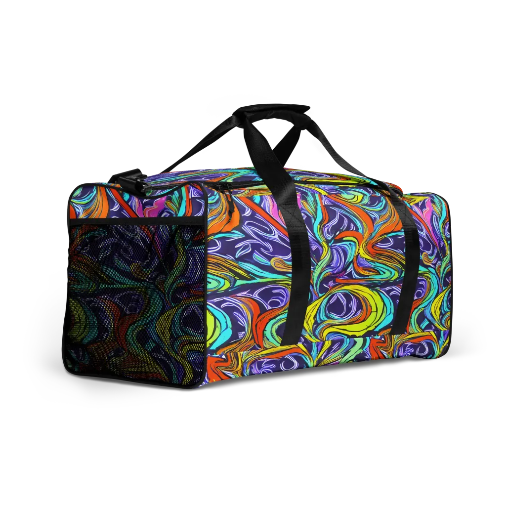 Flux Fantasia on Duffle Bag — Right Front