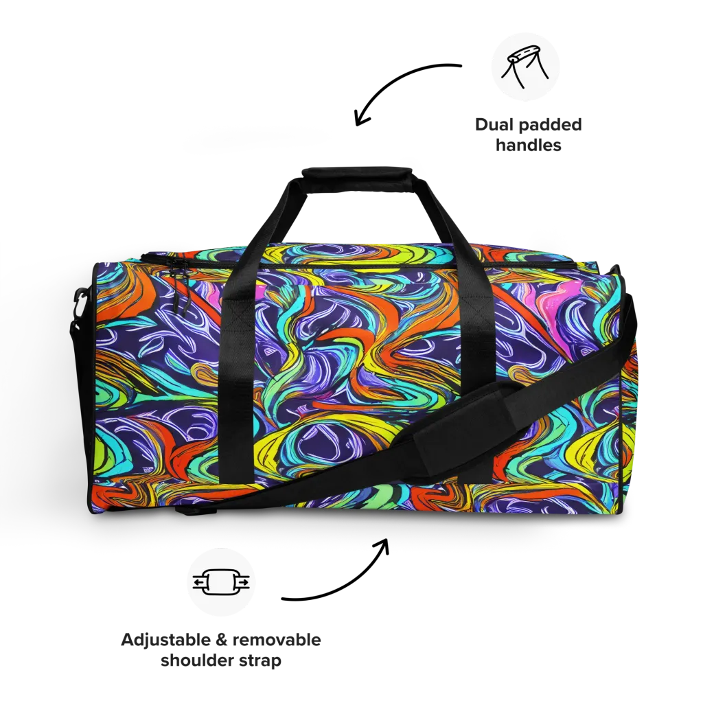 Flux Fantasia on Duffle Bag — Front