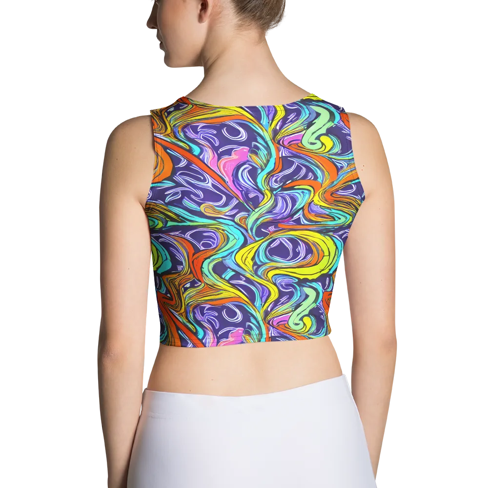 Flux Fantasia on Crop Top — Back