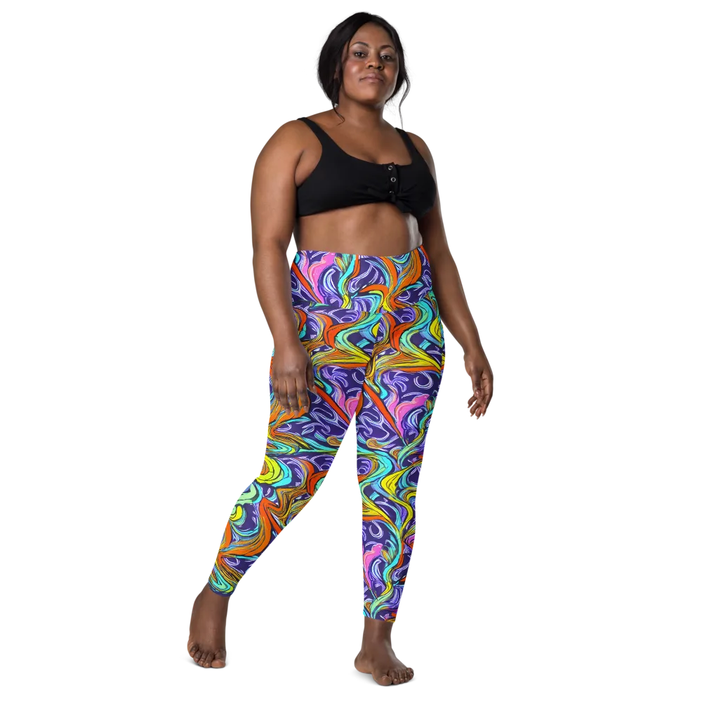 Flux Fantasia on Leggings with Pockets — Front