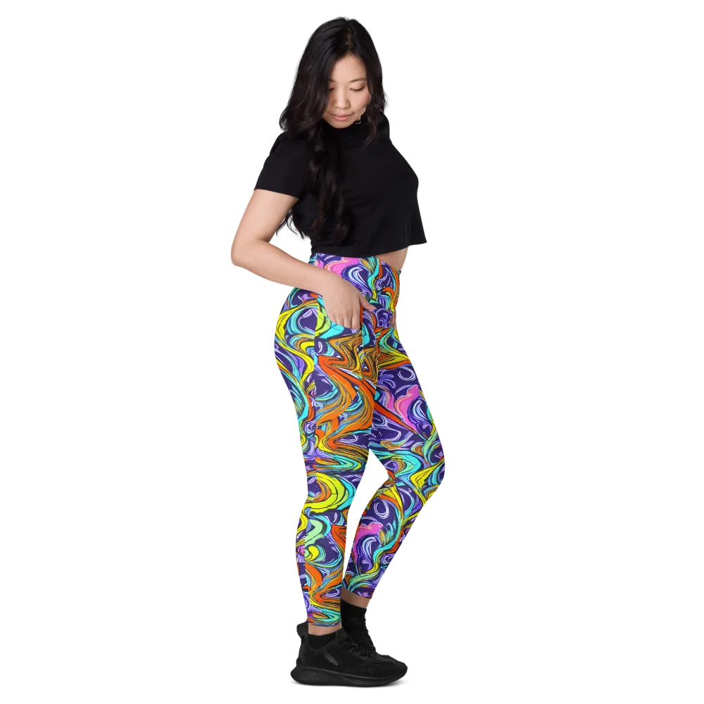Flux Fantasia on Leggings with Pockets — Right