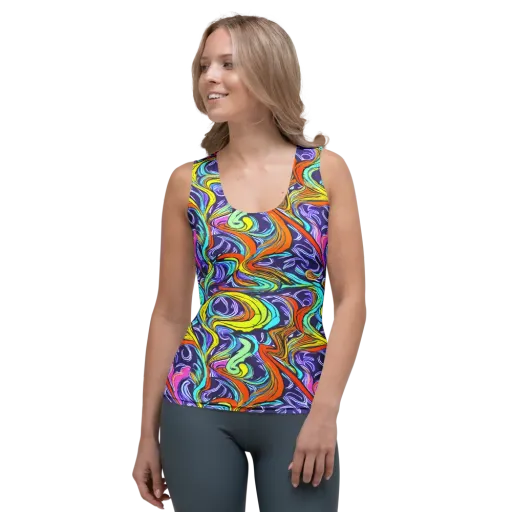 Flux Fantasia on a Women's Tank Top