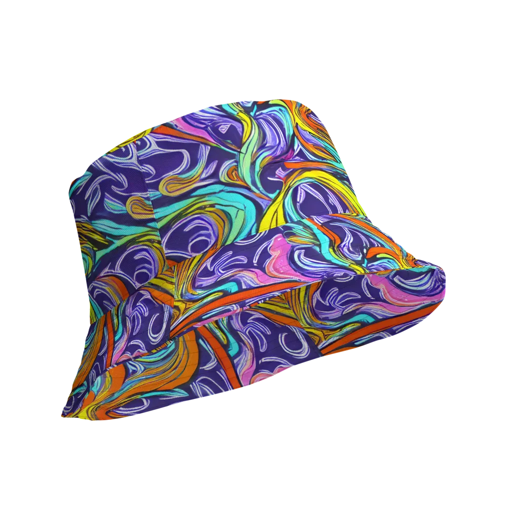Flux Fantasia on Reversible Bucket Hat — Product details Outside