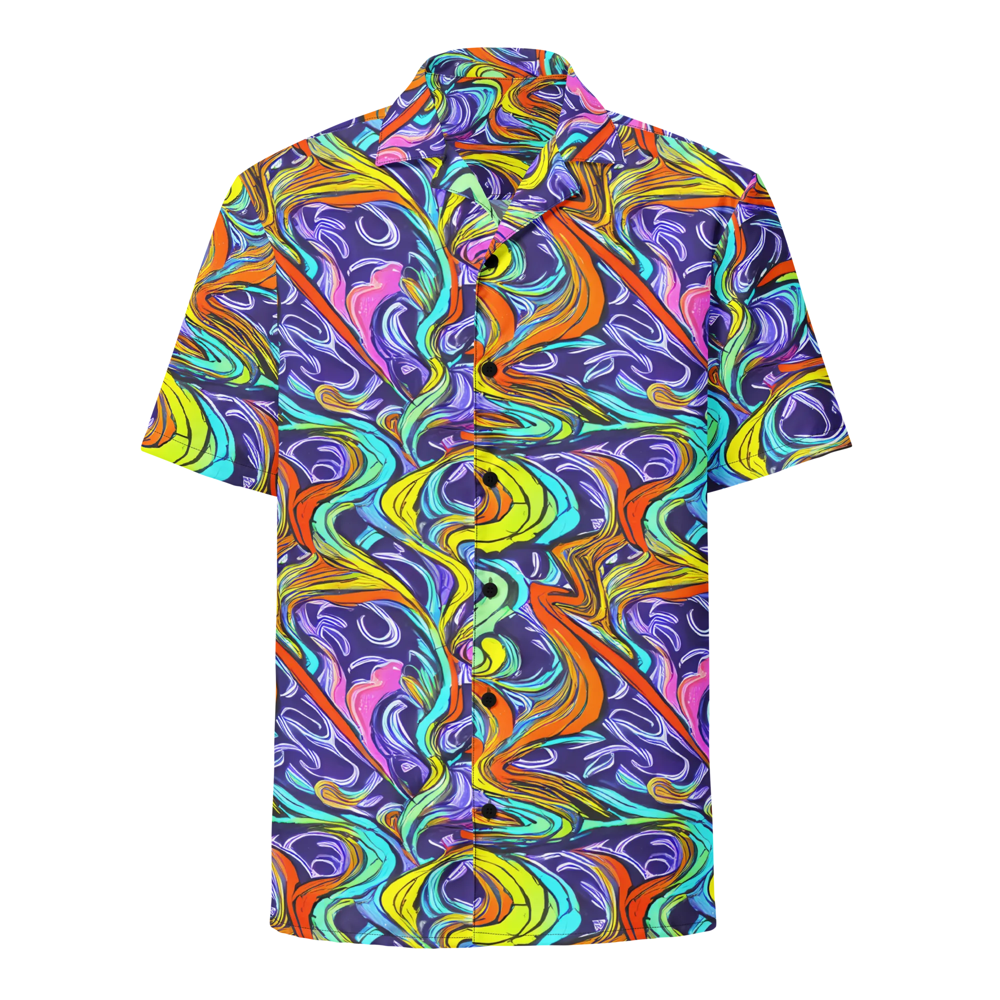 Flux Fantasia on Button Shirt — Front