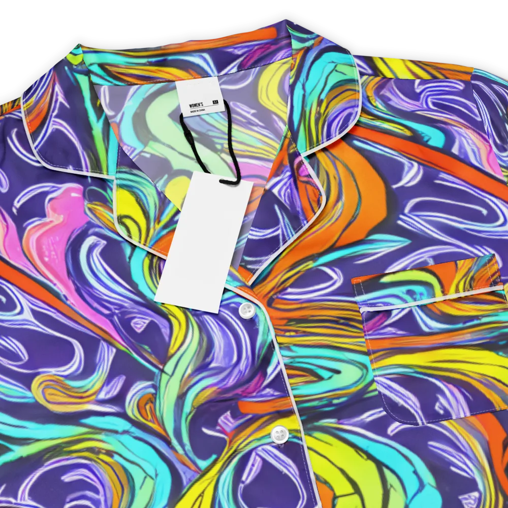 Flux Fantasia on Women's Short Sleeve Pajama Top — Product details