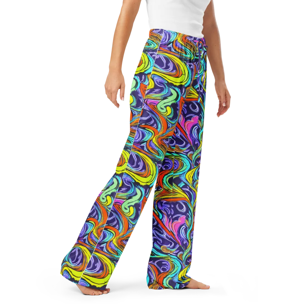 Flux Fantasia on Women's Pajama Pants — Right Front