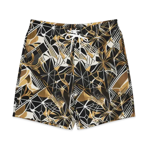 Black Tie Botanica on a Men's Board Shorts