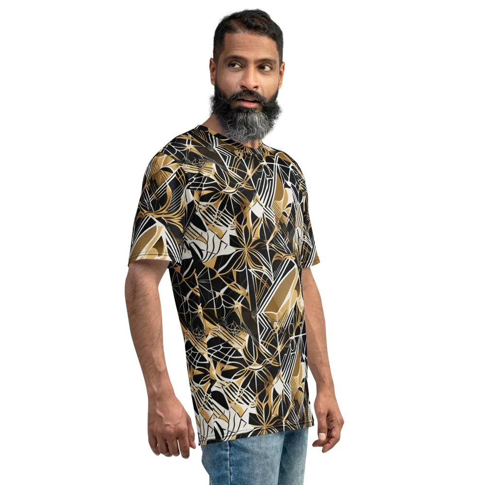 Black Tie Botanica on Men's Crew Neck T-Shirt — Right