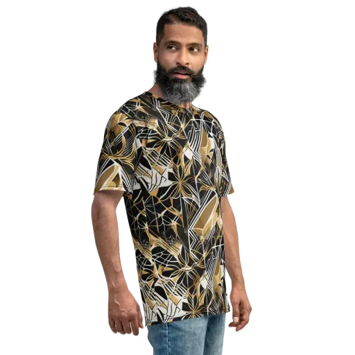 Black Tie Botanica on a Men's Crew Neck T-Shirt