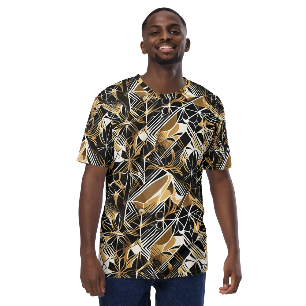 Black Tie Botanica on Men's Crew Neck T-Shirt — Front