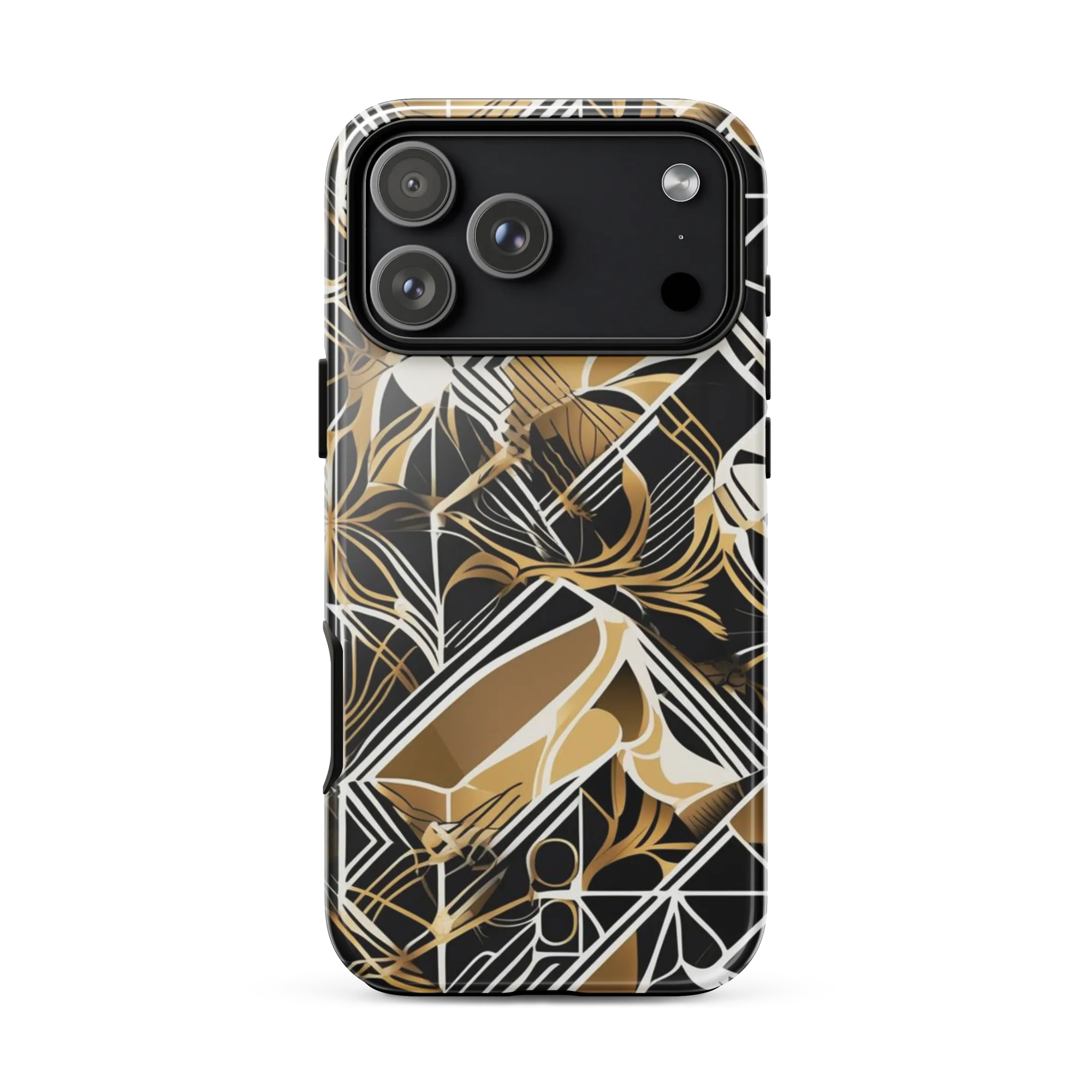 Black Tie Botanica on Tough Case for iPhone® — Front