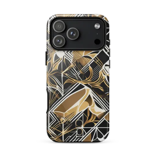 Black Tie Botanica on a Tough Case for iPhone®