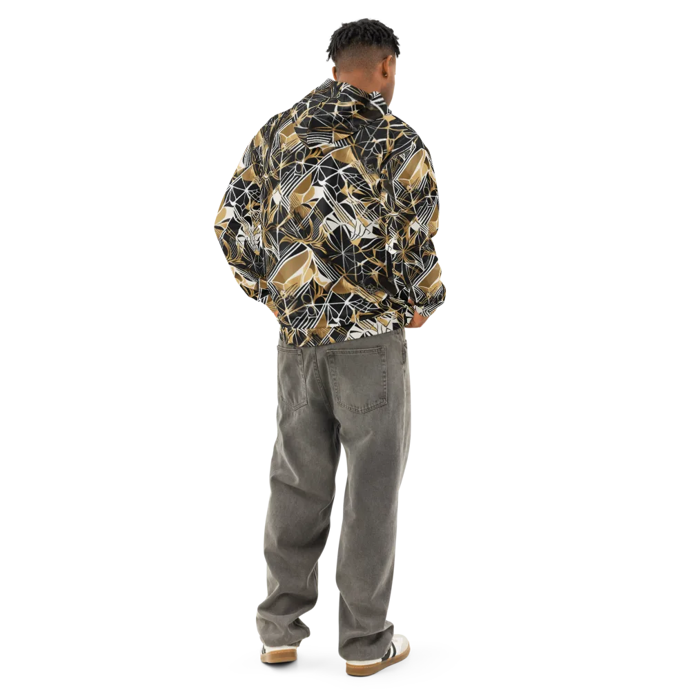 Black Tie Botanica on Cotton Hoodie — Back