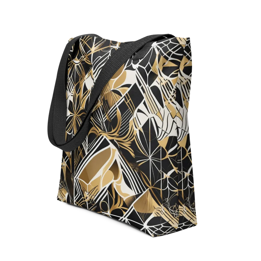 Black Tie Botanica on Tote Bag — Front