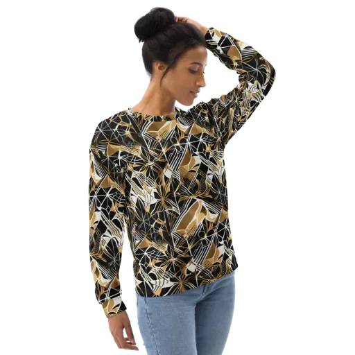 Black Tie Botanica on a Sweatshirt