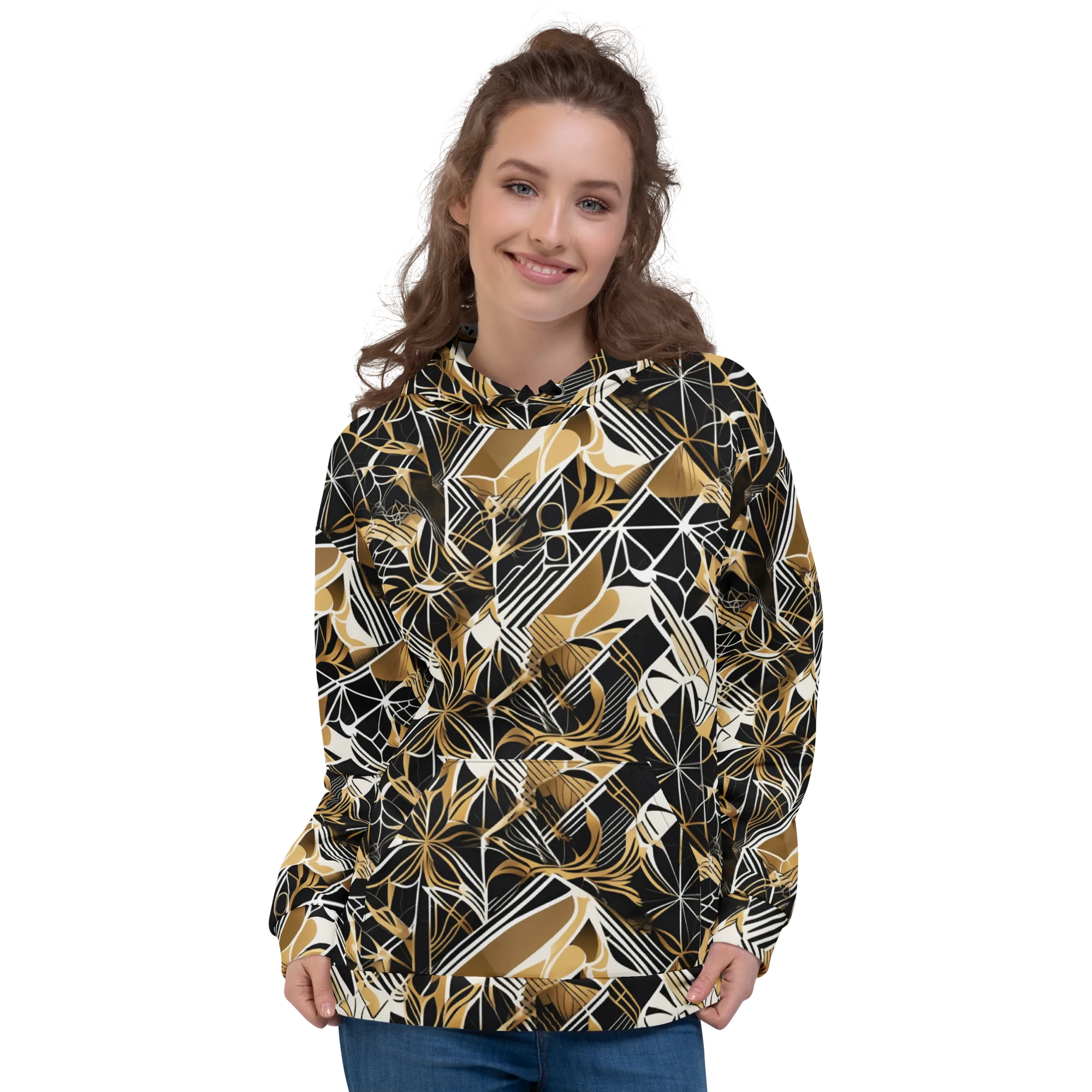 Black Tie Botanica on Hoodie — Front