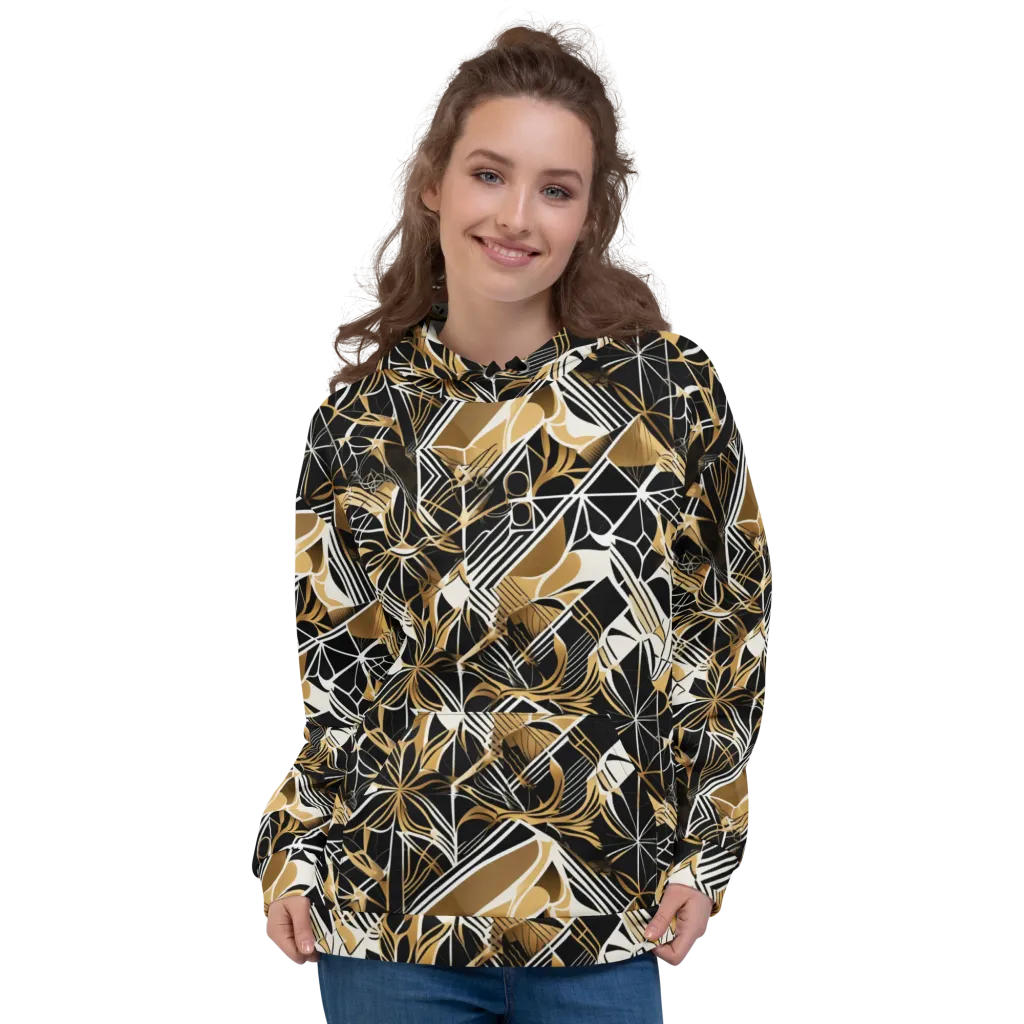 Black Tie Botanica on Hoodie — Front