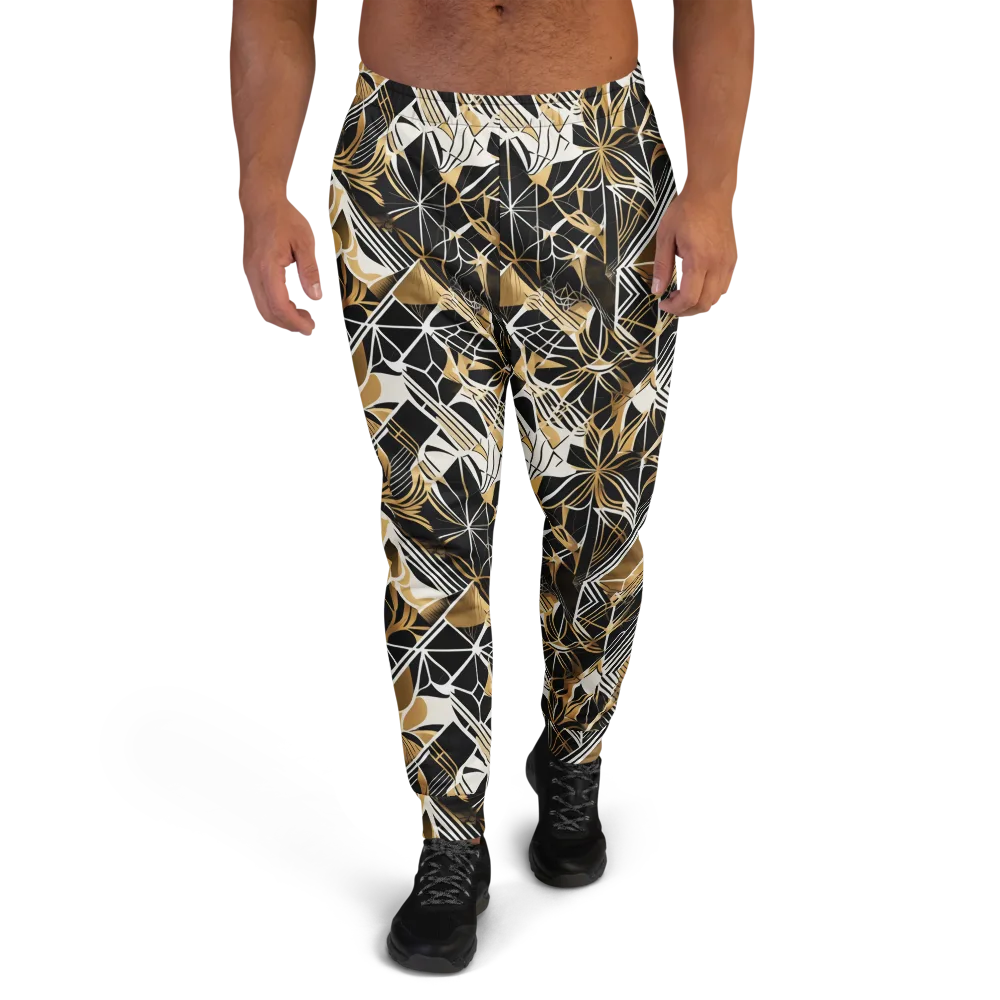 Black Tie Botanica on Men's Joggers — Front