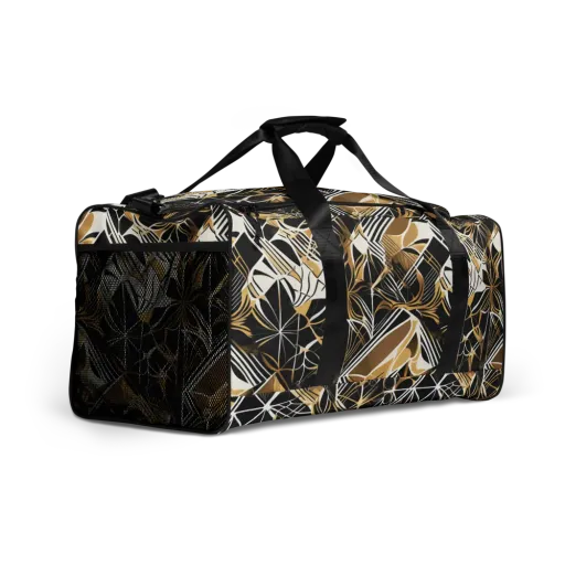 Black Tie Botanica on a Duffle Bag