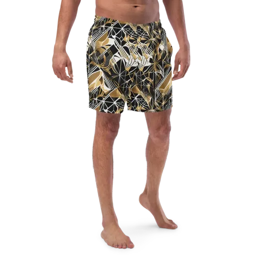 Black Tie Botanica on a Swim Trunks
