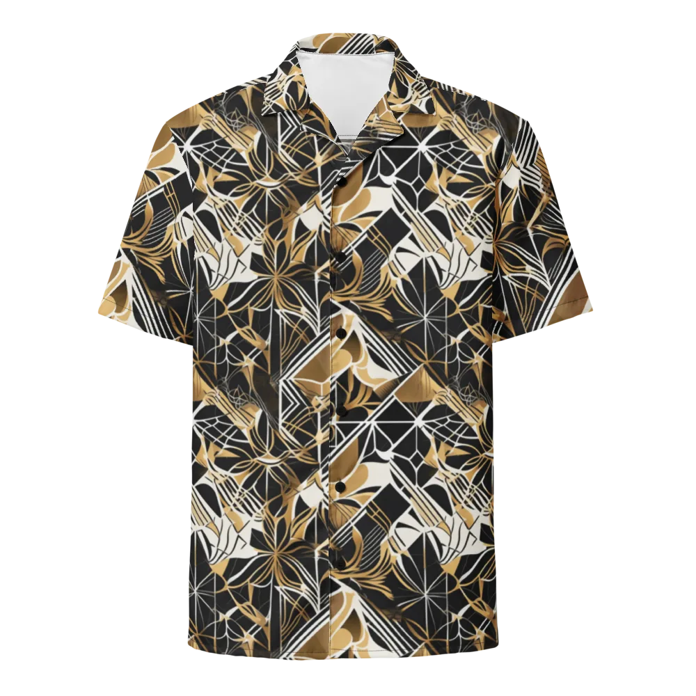 Black Tie Botanica on Button Shirt — Front