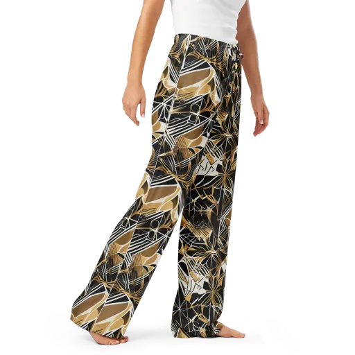 Black Tie Botanica on a Women's Pajama Pants