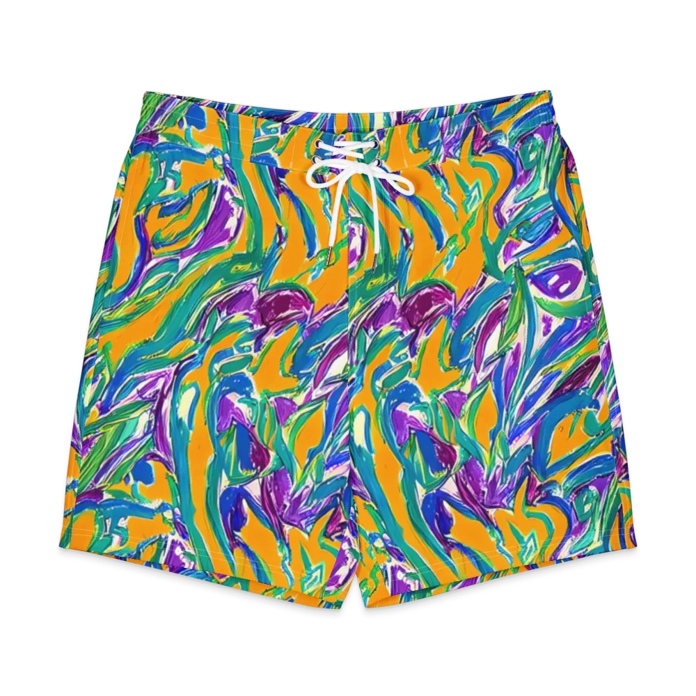 Tropical Voltage on Men's Board Shorts — Front