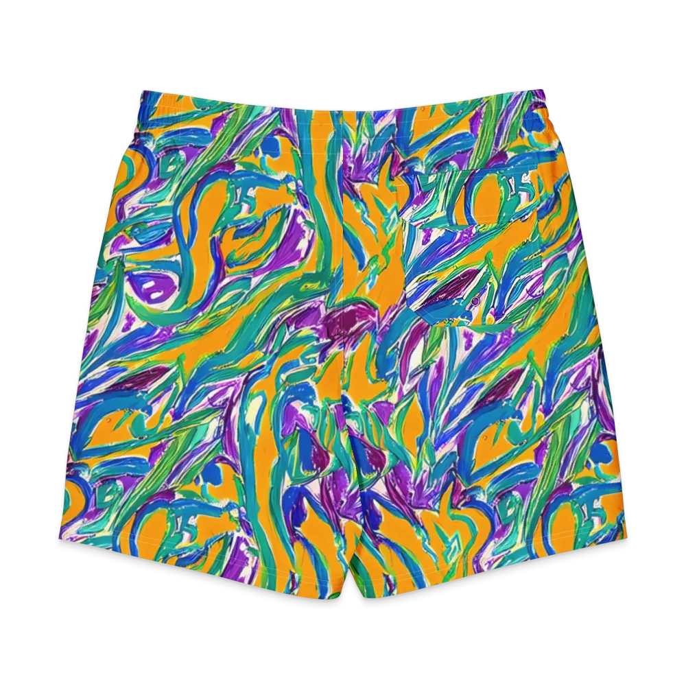 Tropical Voltage on Men's Board Shorts — Back