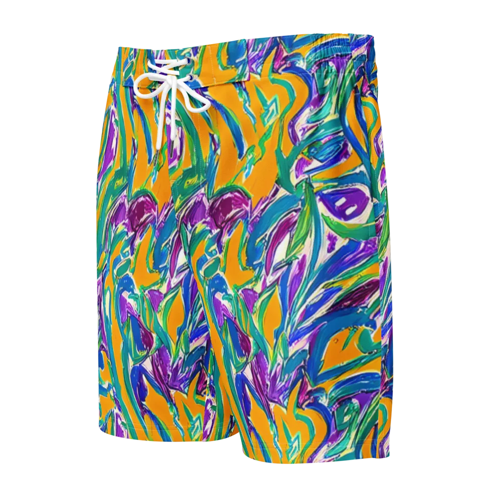 Tropical Voltage on Men's Board Shorts — Front