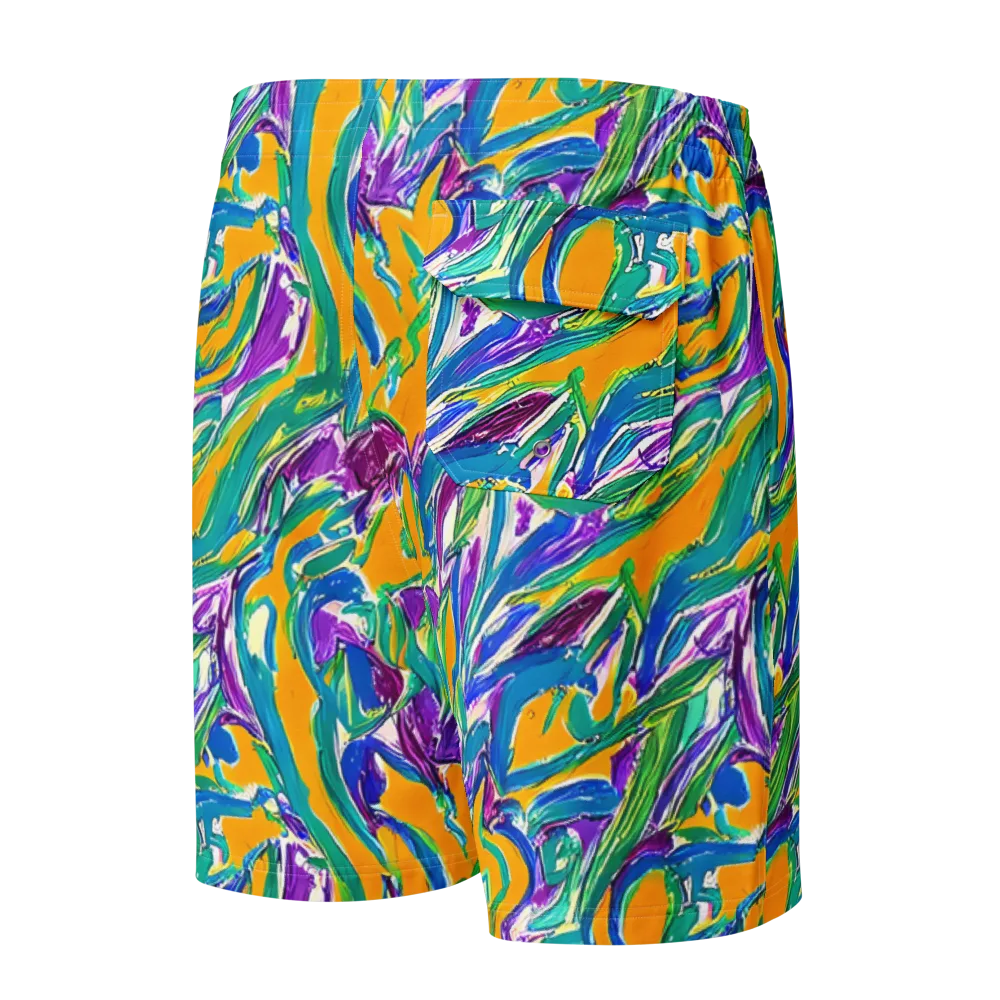 Tropical Voltage on Men's Board Shorts — Back