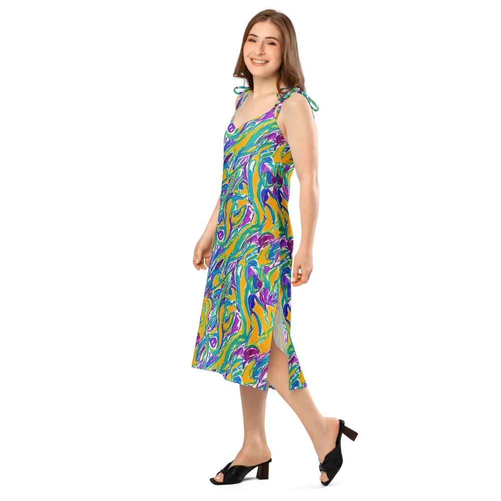 Tropical Voltage on Slip Dress — Left Front