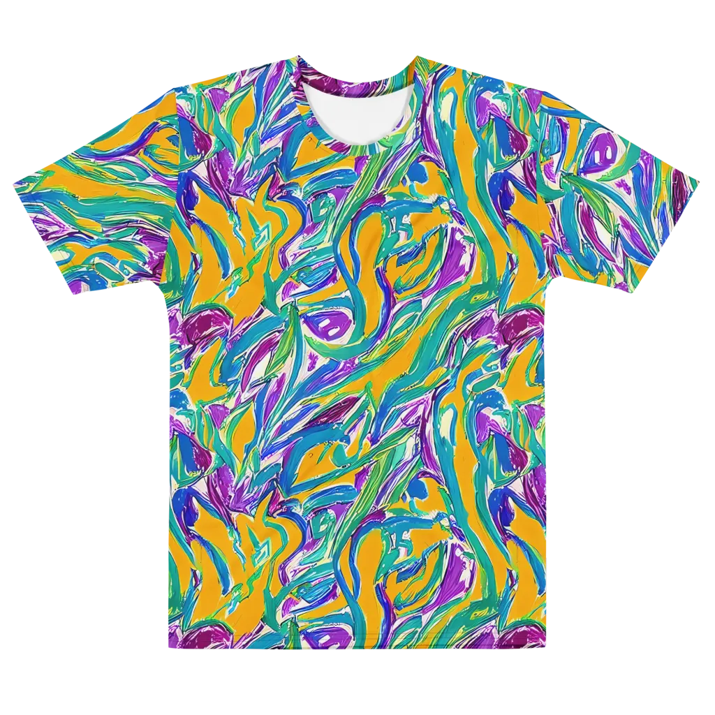Tropical Voltage on Men's Cotton Crew Neck T-Shirt — Front