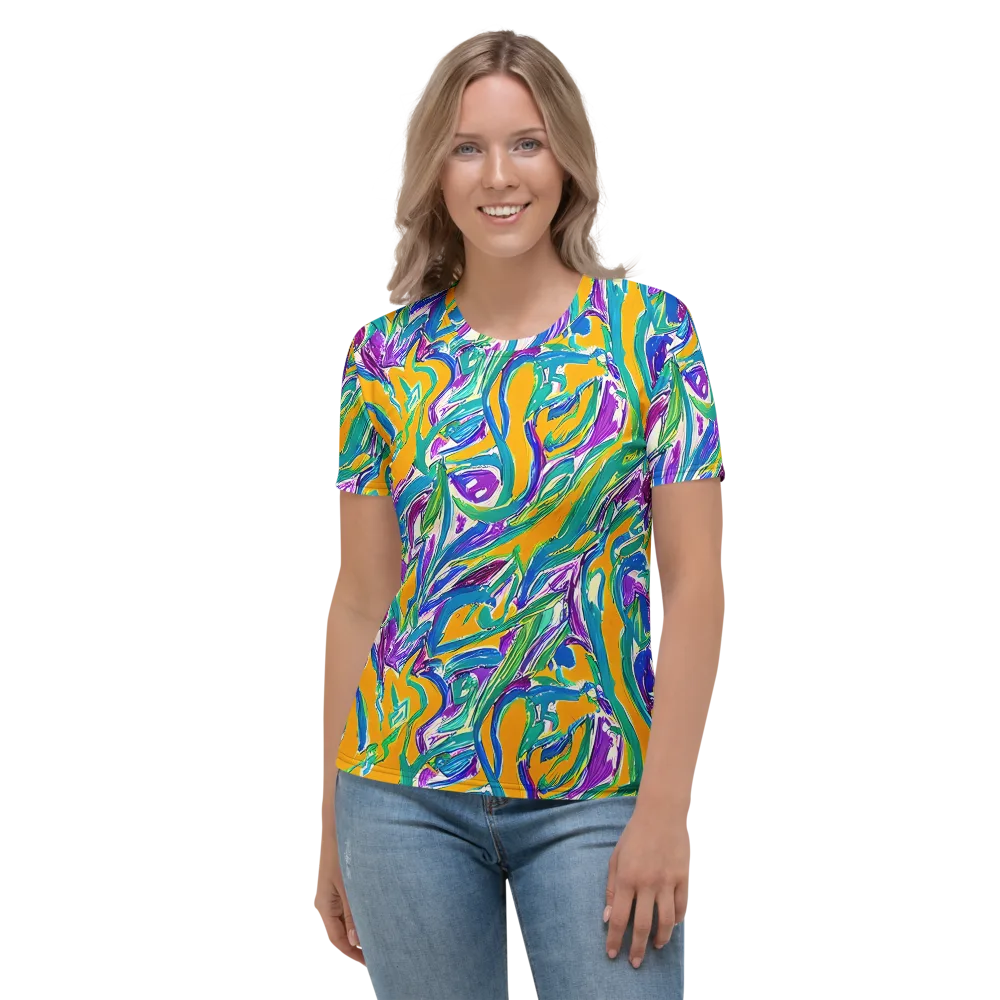 Tropical Voltage on Women's Crew Neck T-Shirt — Front