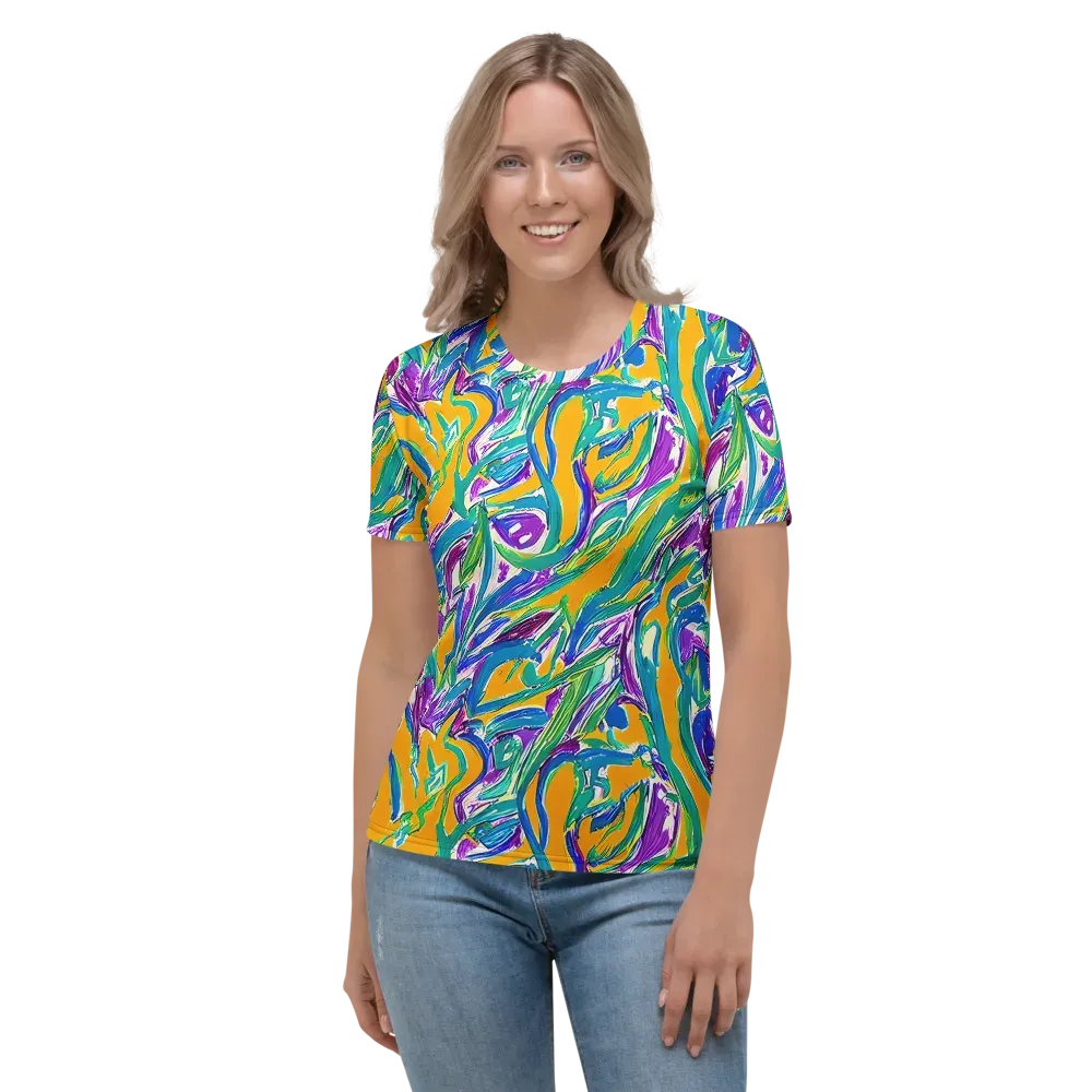 Tropical Voltage on Women's Crew Neck T-Shirt — Front