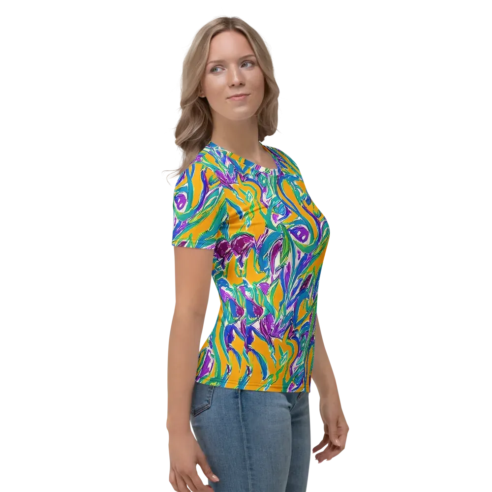 Tropical Voltage on Women's Crew Neck T-Shirt — Right