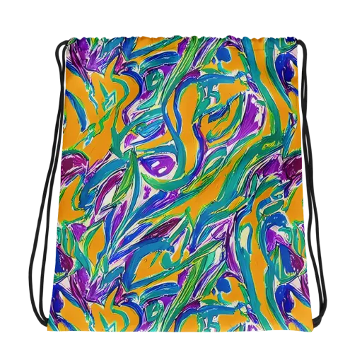 Tropical Voltage on a Drawstring Bag