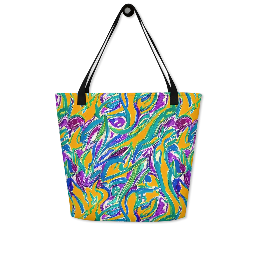 Tropical Voltage on Large Tote Bag W/ Pocket — Front
